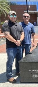 Aldo and Alex, father and son students in the online fintech program at Wake Forest.