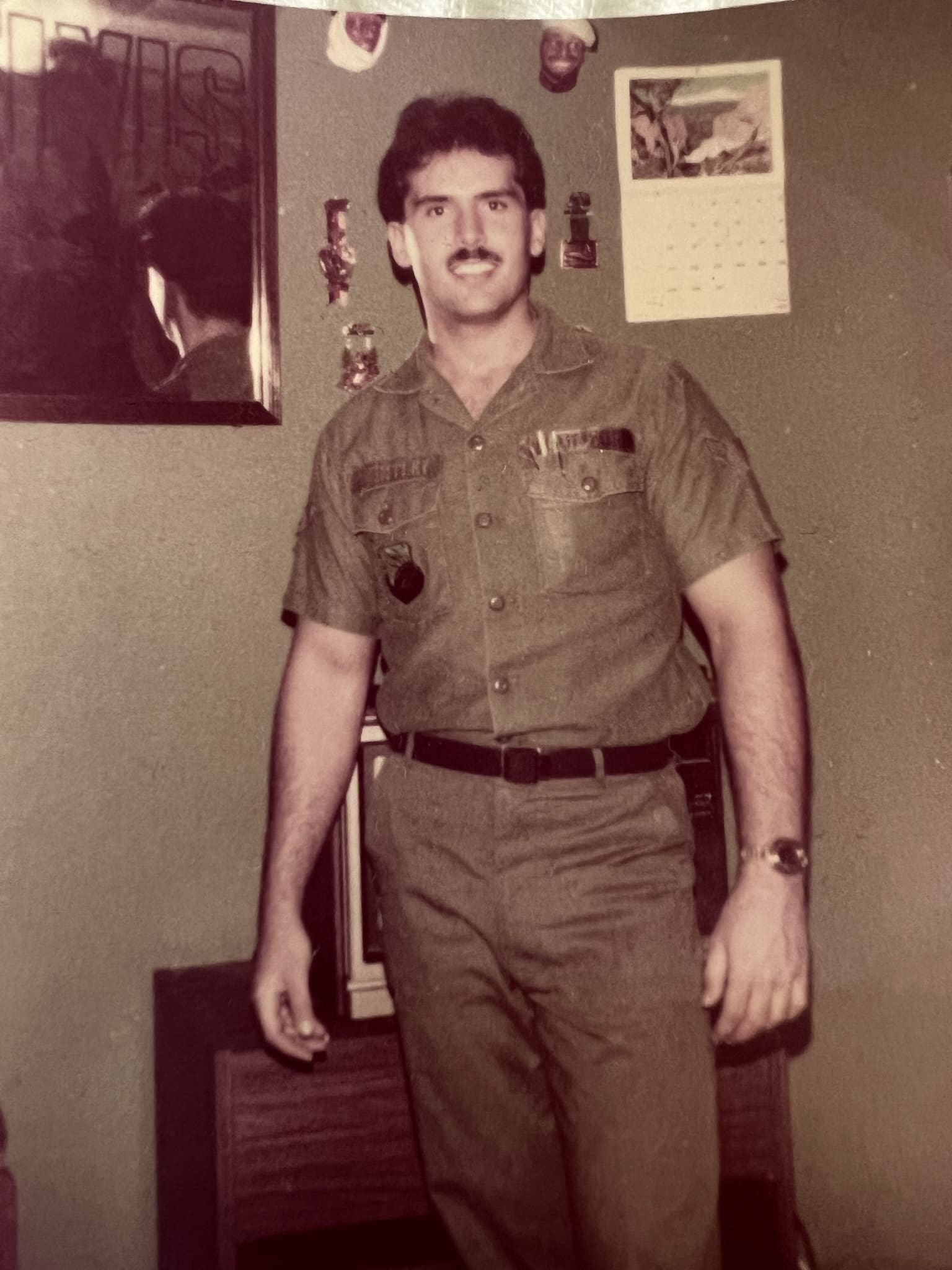 Wayne Brantley, faculty in the online Master of Project Management program, wearing his uniform from his time in the Air Force